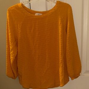 LOFT Women's Vibrant Orange Blouse
